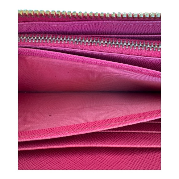 Prada Saffiano Fiocco Leather Peonia Long Zip Wallet (Full Inclusion) - Picture 11 of 11